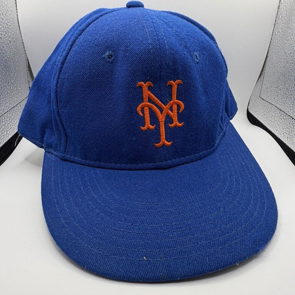 Tom O’Malley Signed NY Mets New Era Diamond Collection Hat 7 3/8 Vintage Wool